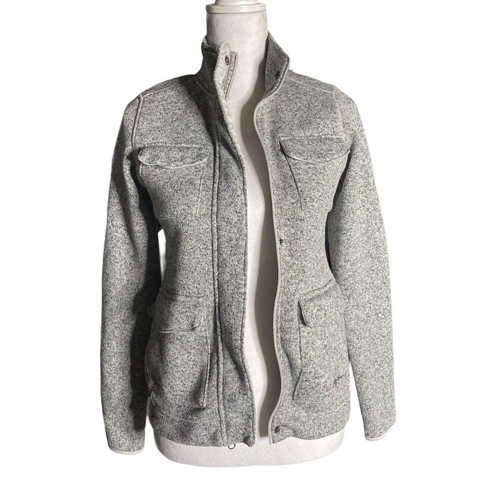 Eddie Bauer full zip light jacket gray Sz XS